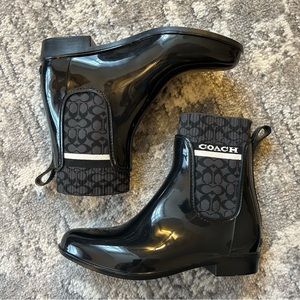 Genuine Coach Signature Ankle Boots, Rain Boots